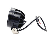 HJG 6 Led Fog Lamp Blue Cob Round Single Pc (12-80V DC- 40W) - Universal for All Cars & Bikes